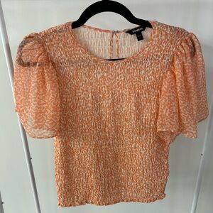 Express Vibrant Coral Blouse